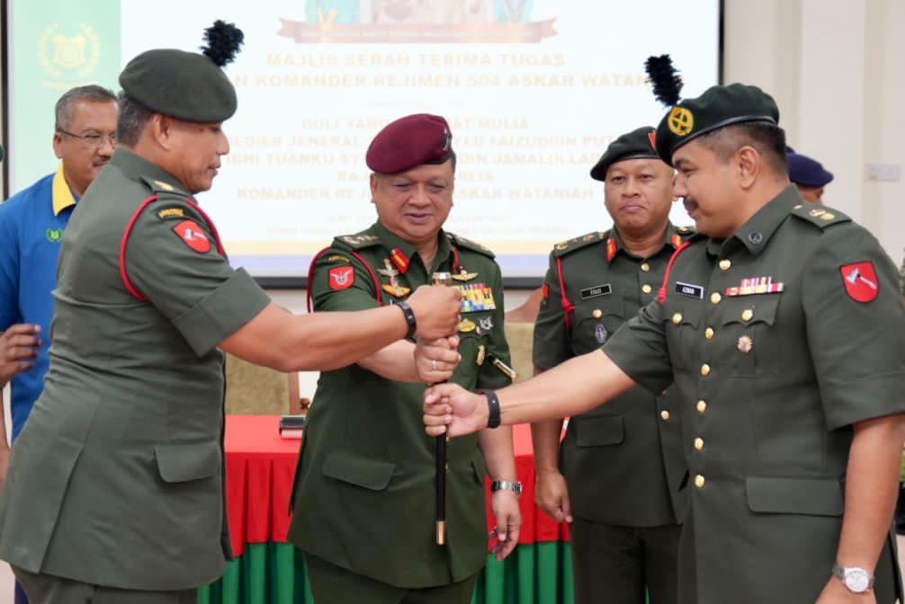 Kepimpinan Baharu Rejimen 504 AW Teruskan Agenda Kesiapsiagaan Pertahanan